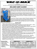 VAC-U-MAX Sump Cleaner